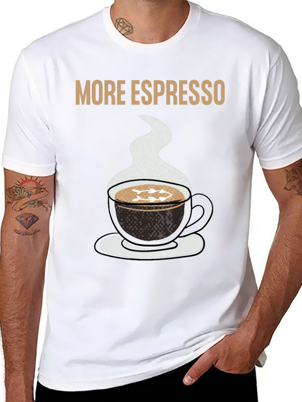 More Espresso Black Graphic T-Shirt