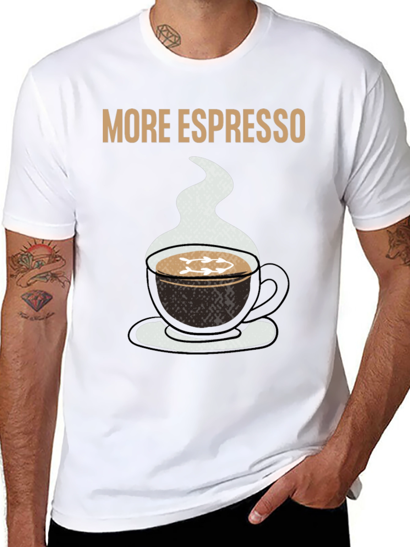 More Espresso Black Graphic T-Shirt