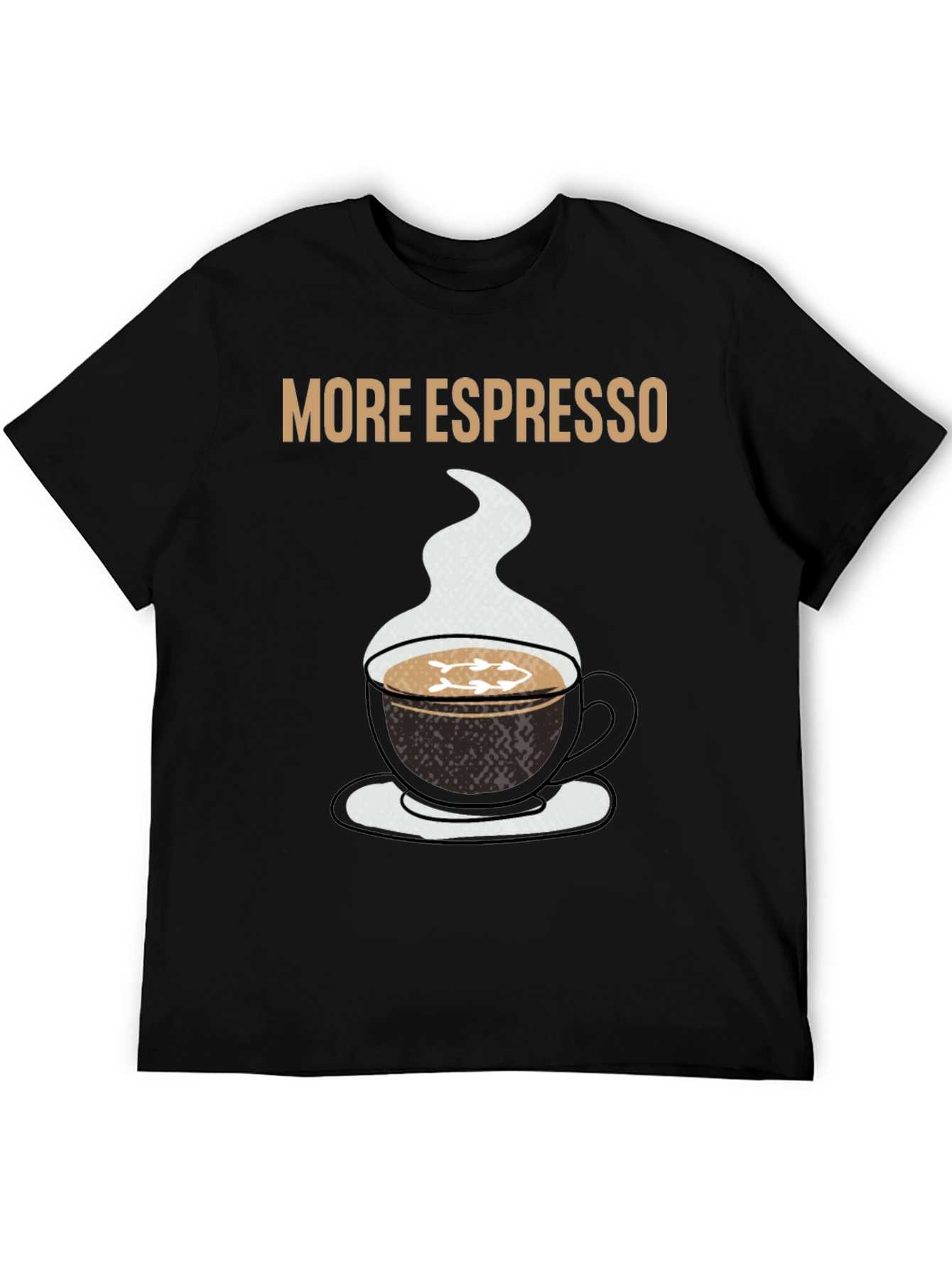 More Espresso Black Graphic T-Shirt