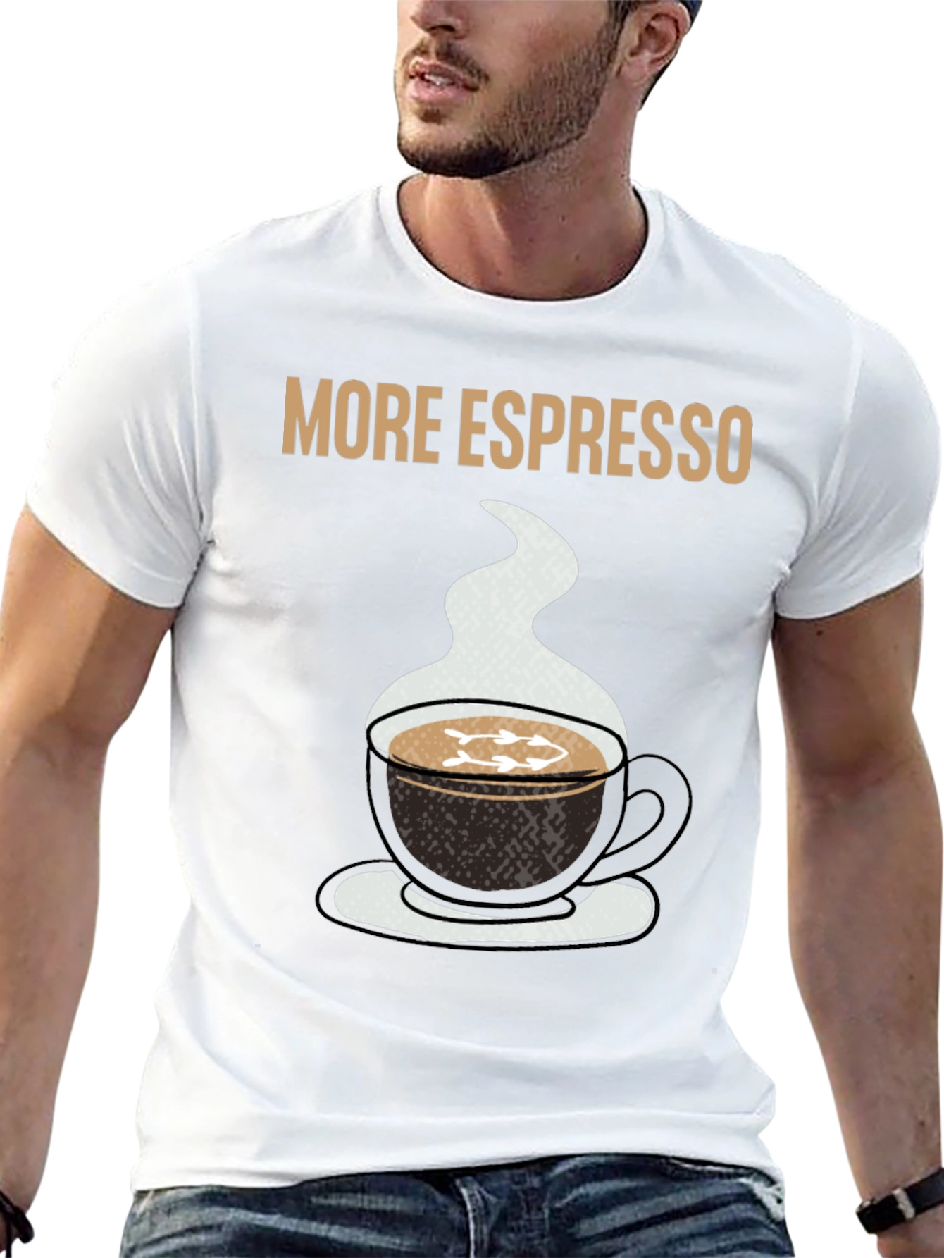 More Espresso Black Graphic T-Shirt