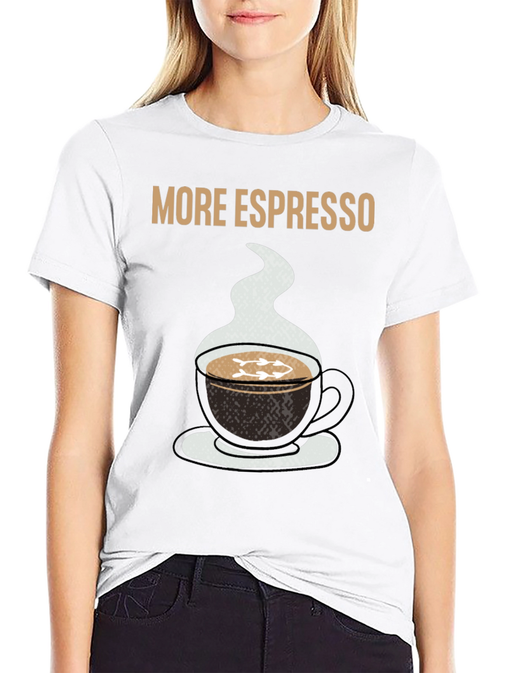 More Espresso Black Graphic T-Shirt