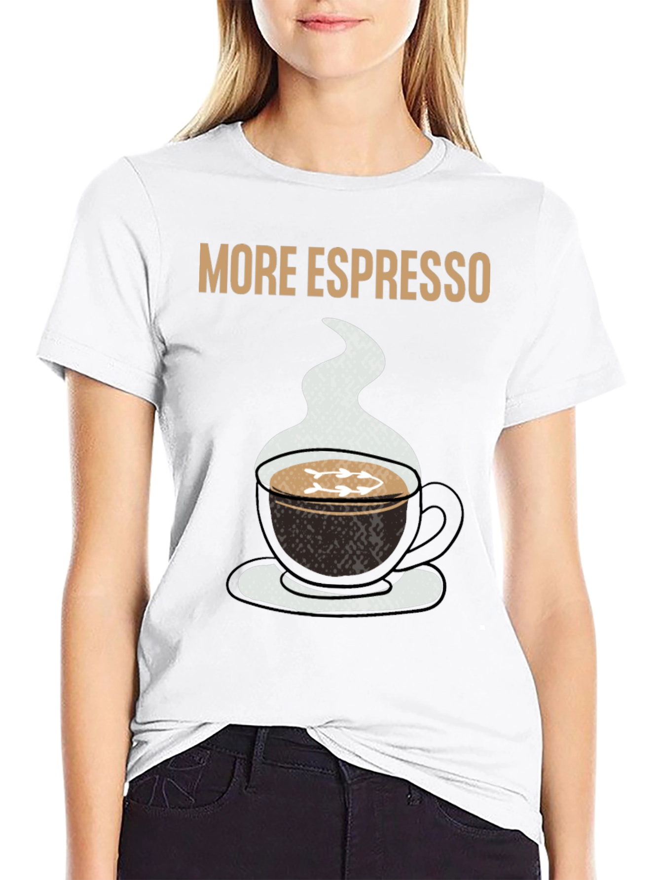 More Espresso Black Graphic T-Shirt