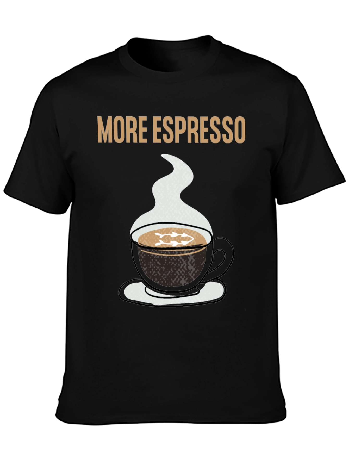 More Espresso Black Graphic T-Shirt