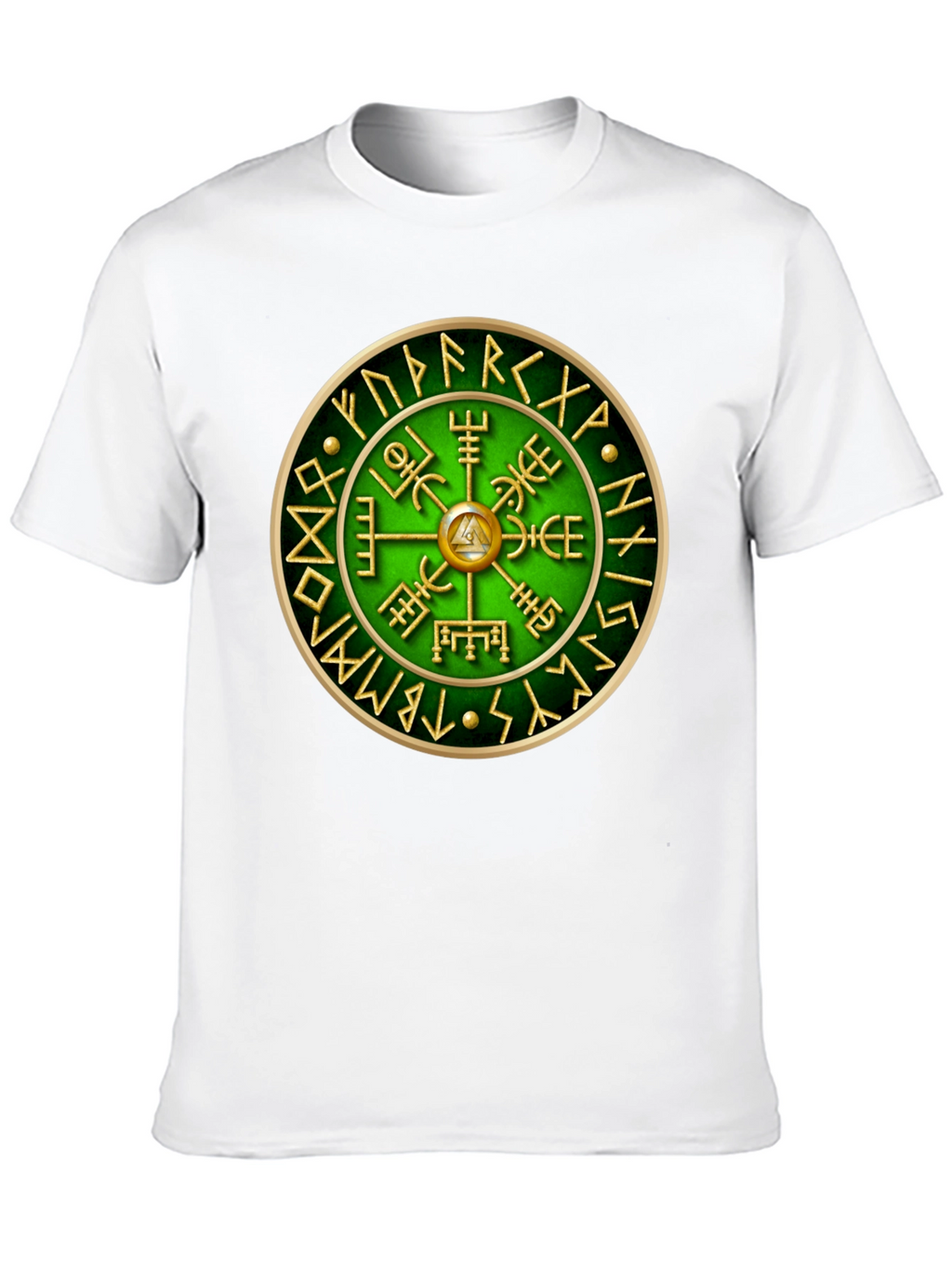 Vegvisir Compass T-Shirt - Viking Runes Tee