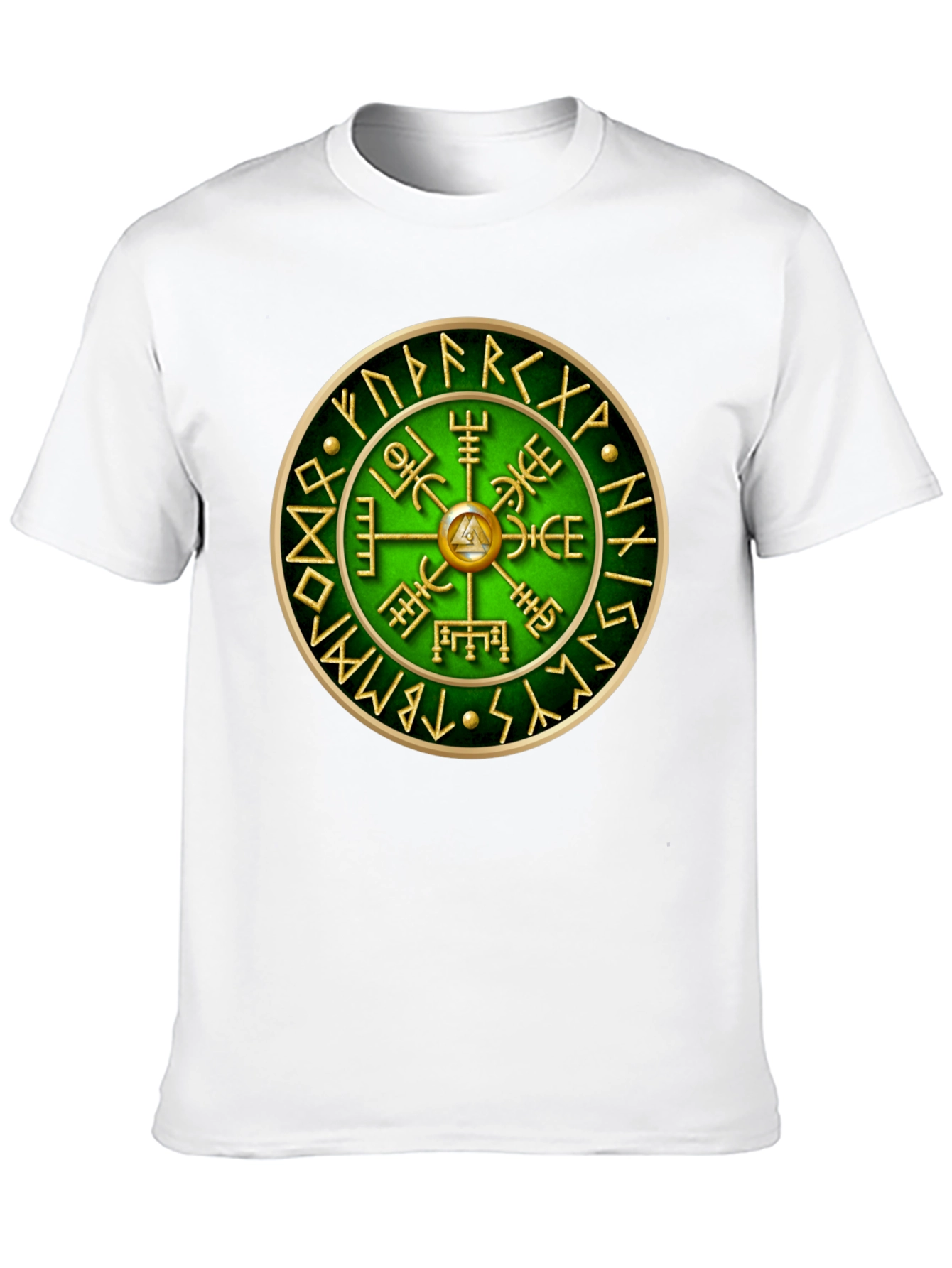 Vegvisir Compass T-Shirt - Viking Runes Tee