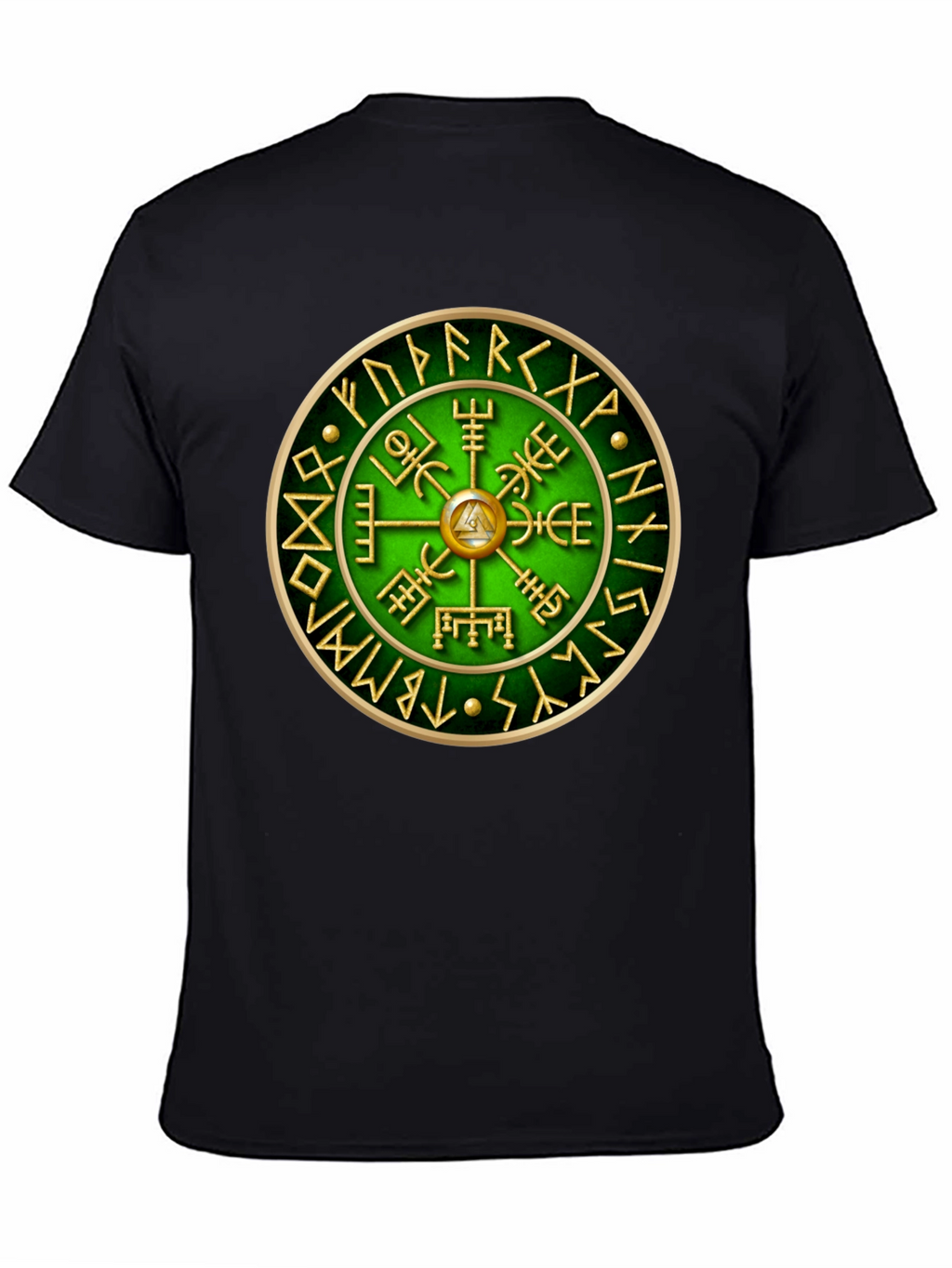 Vegvisir Compass T-Shirt - Viking Runes Tee