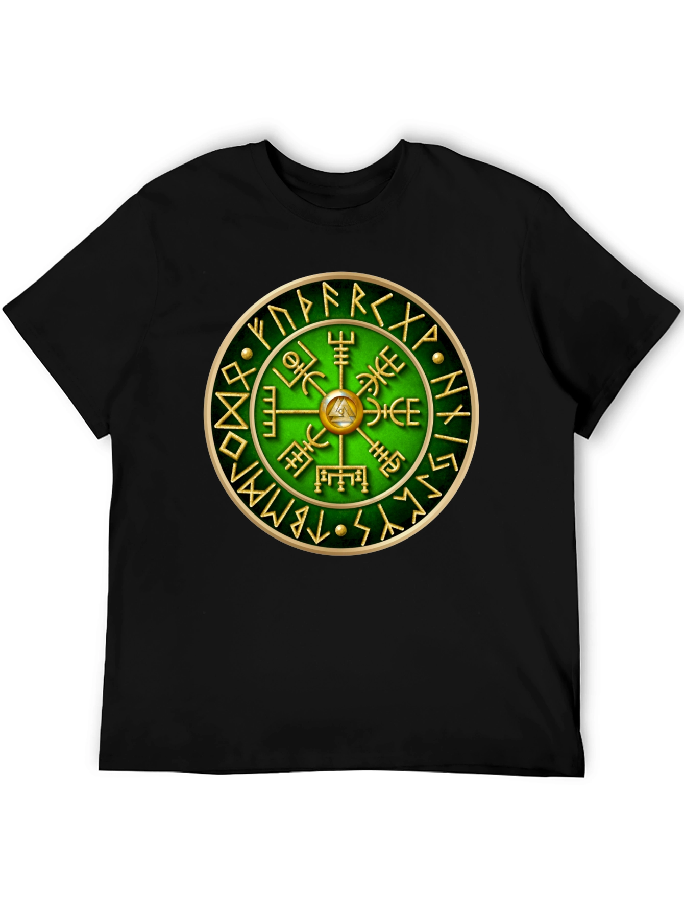 Vegvisir Compass T-Shirt - Viking Runes Tee