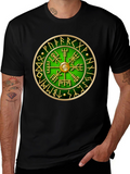 Vegvisir Compass T-Shirt - Viking Runes Tee