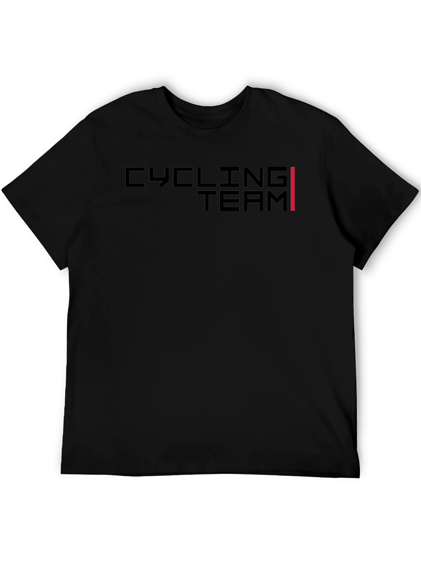 Cycling Team Graphic Tee - Mens Black T-Shirt