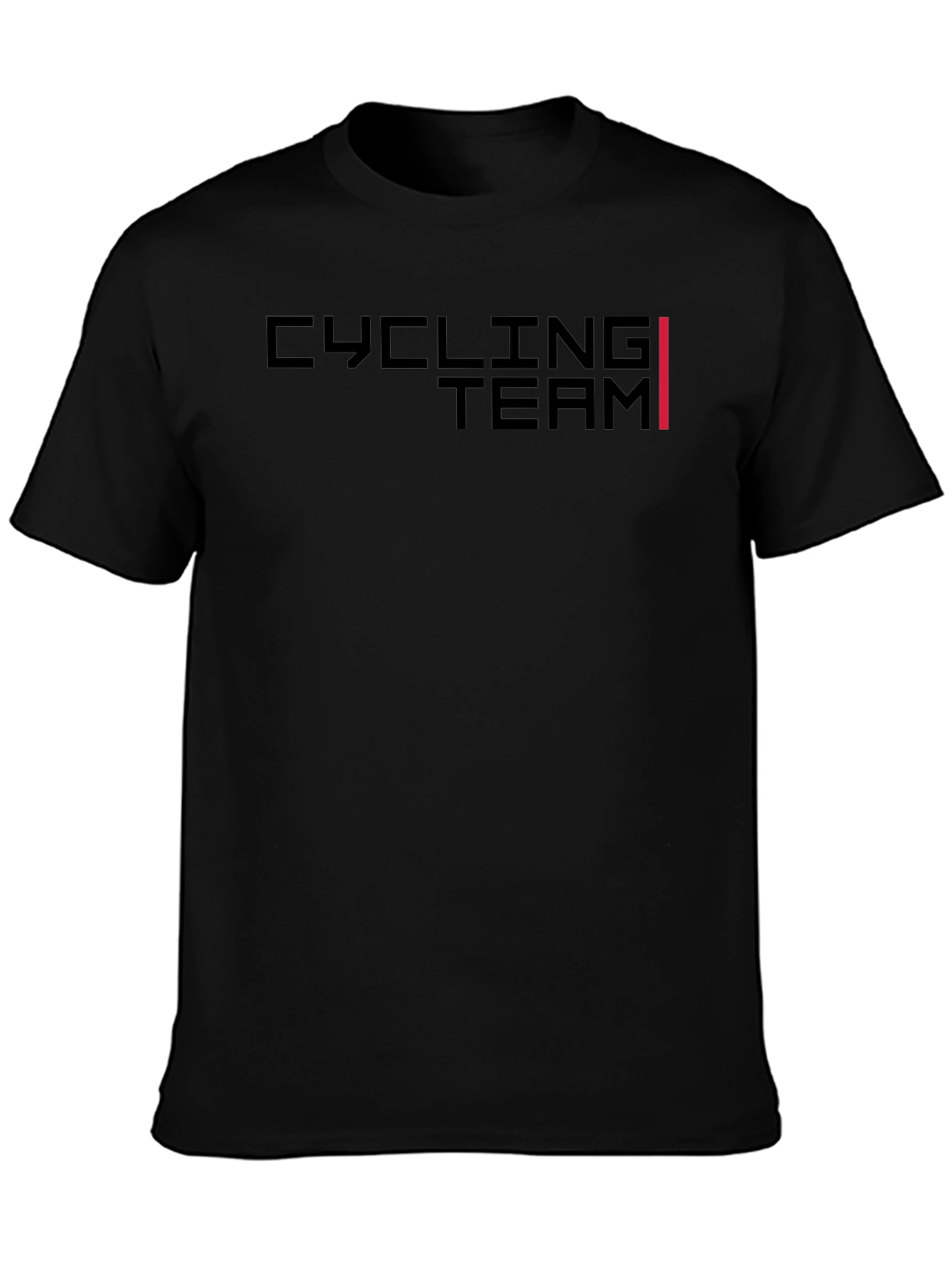 Cycling Team Graphic Tee - Mens Black T-Shirt