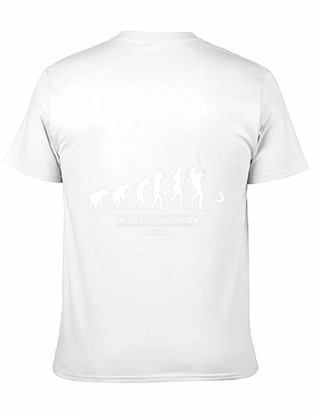 Evolution of Man Fishing Graphic T-Shirt