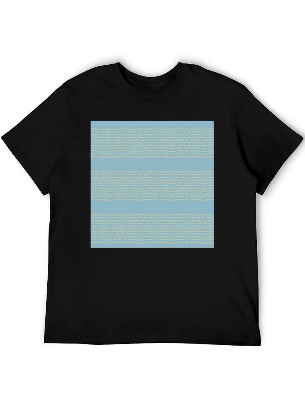 Striped Woven Pattern Tee