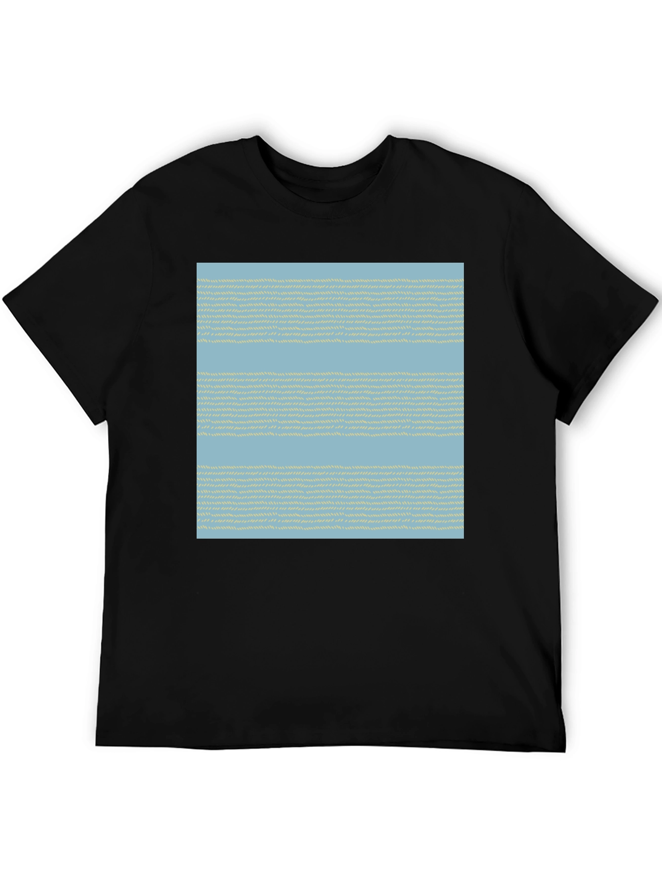 Striped Woven Pattern Tee