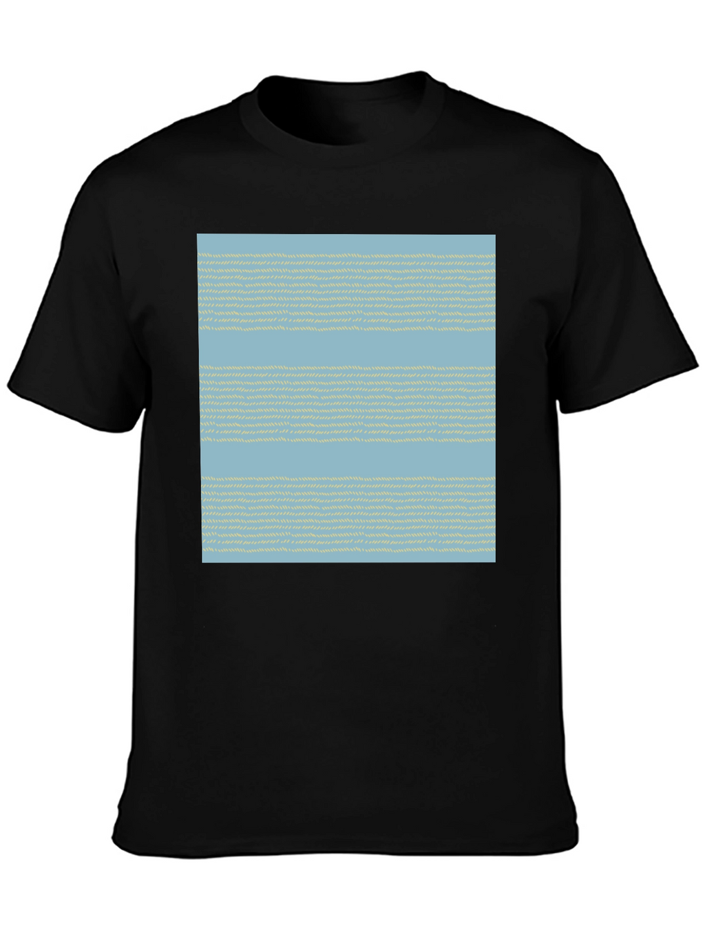 Striped Woven Pattern Tee