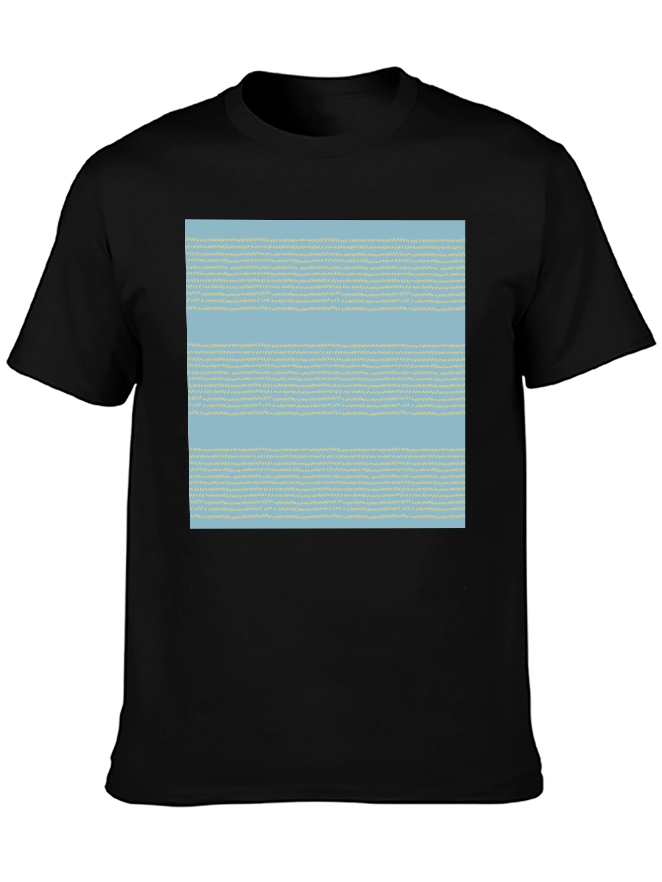 Striped Woven Pattern Tee