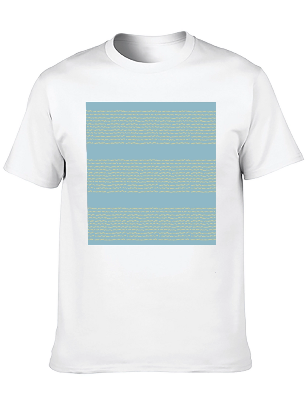 Striped Woven Pattern Tee