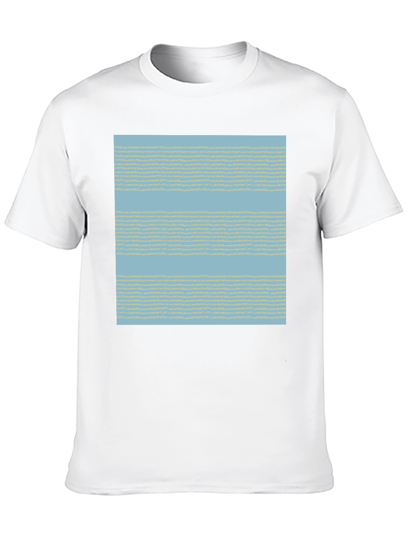 Striped Woven Pattern Tee