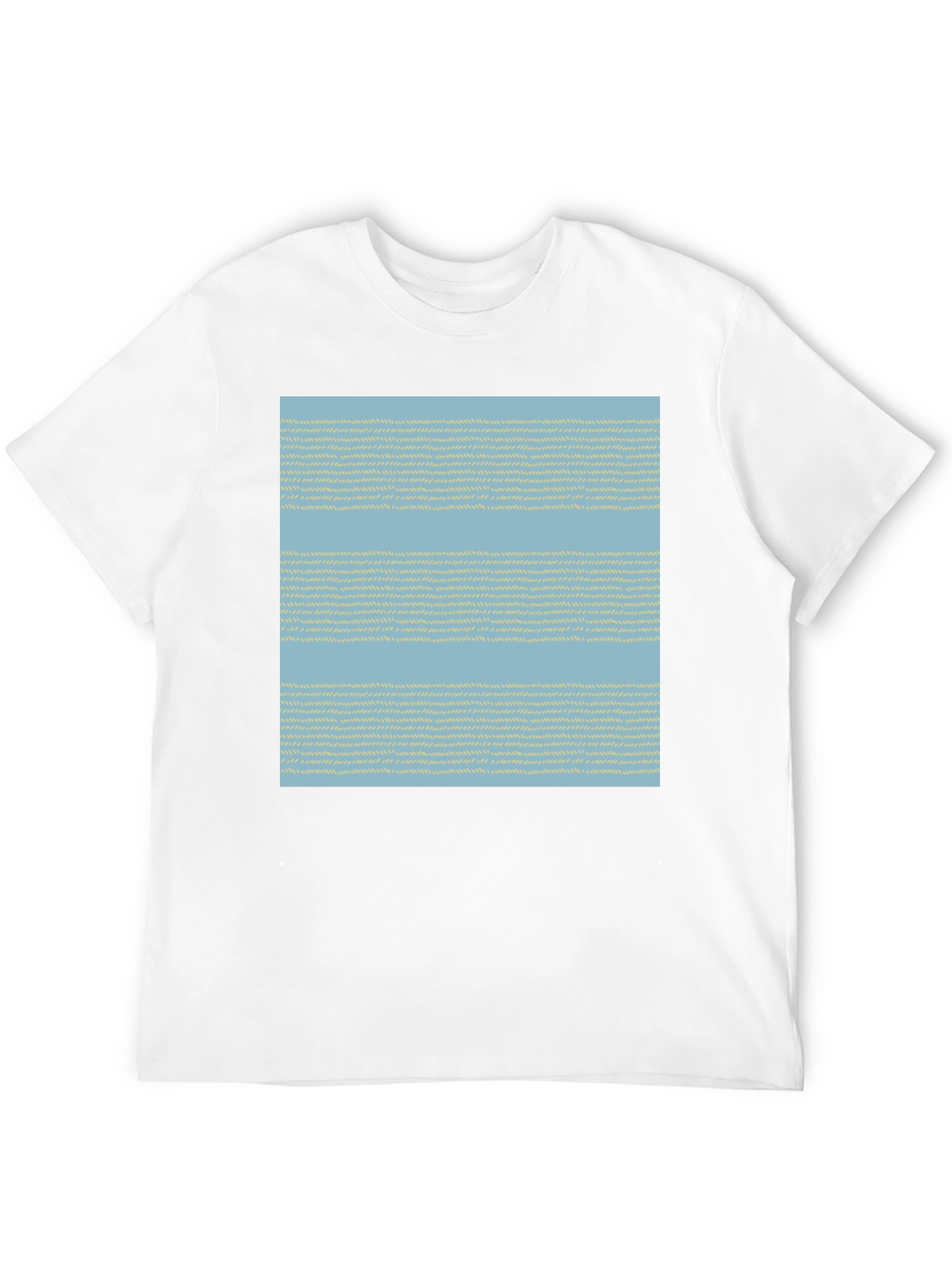 Striped Woven Pattern Tee