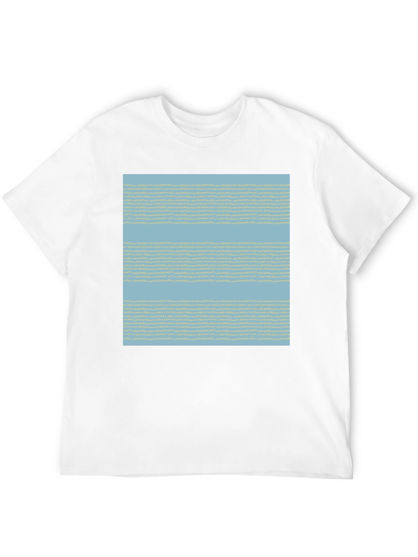 Striped Woven Pattern Tee