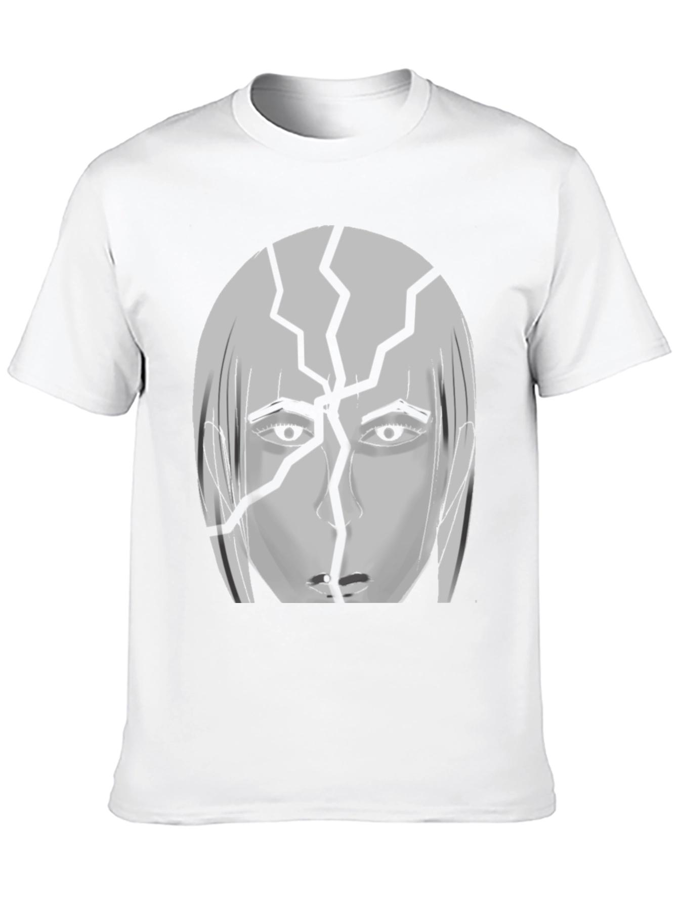 Cracked Head Graphic Print T-Shirt