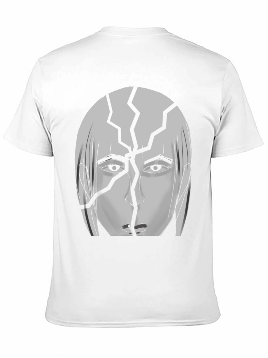 Cracked Head Graphic Print T-Shirt