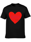 Be Mine Valentine Graphic Tee - Heart Design