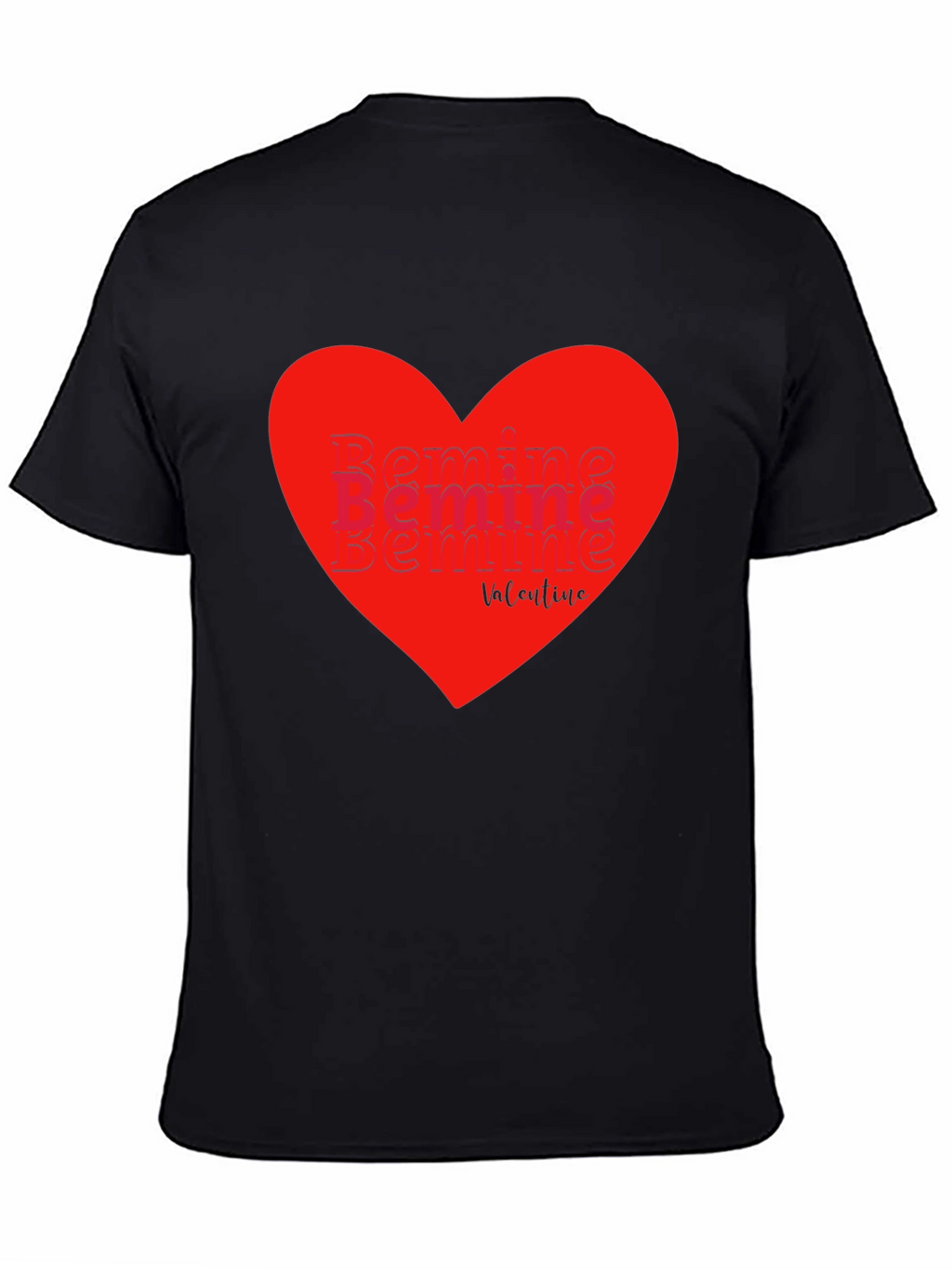 Be Mine Valentine Graphic Tee - Heart Design