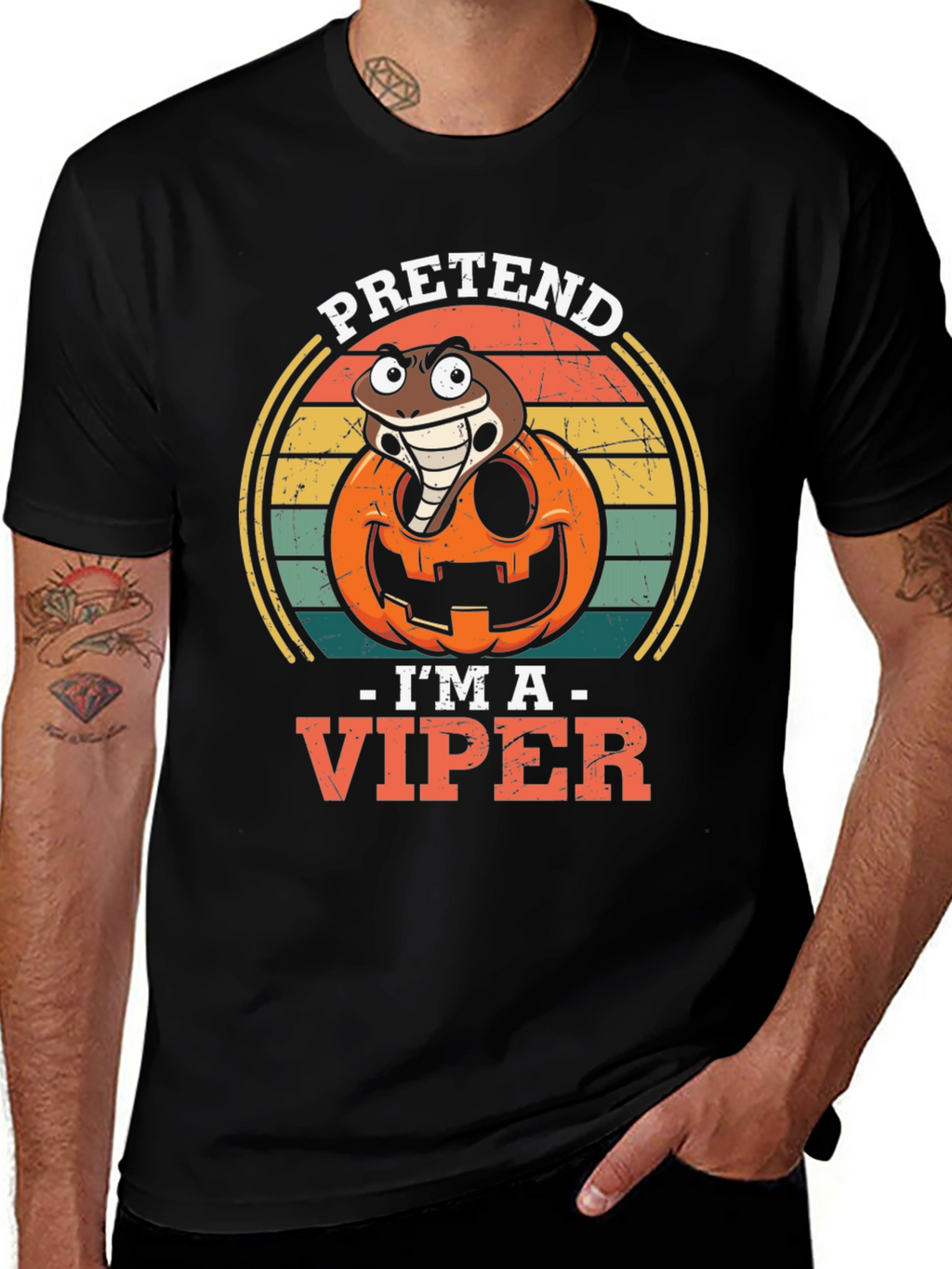 Pretend Im A Viper Halloween T-Shirt