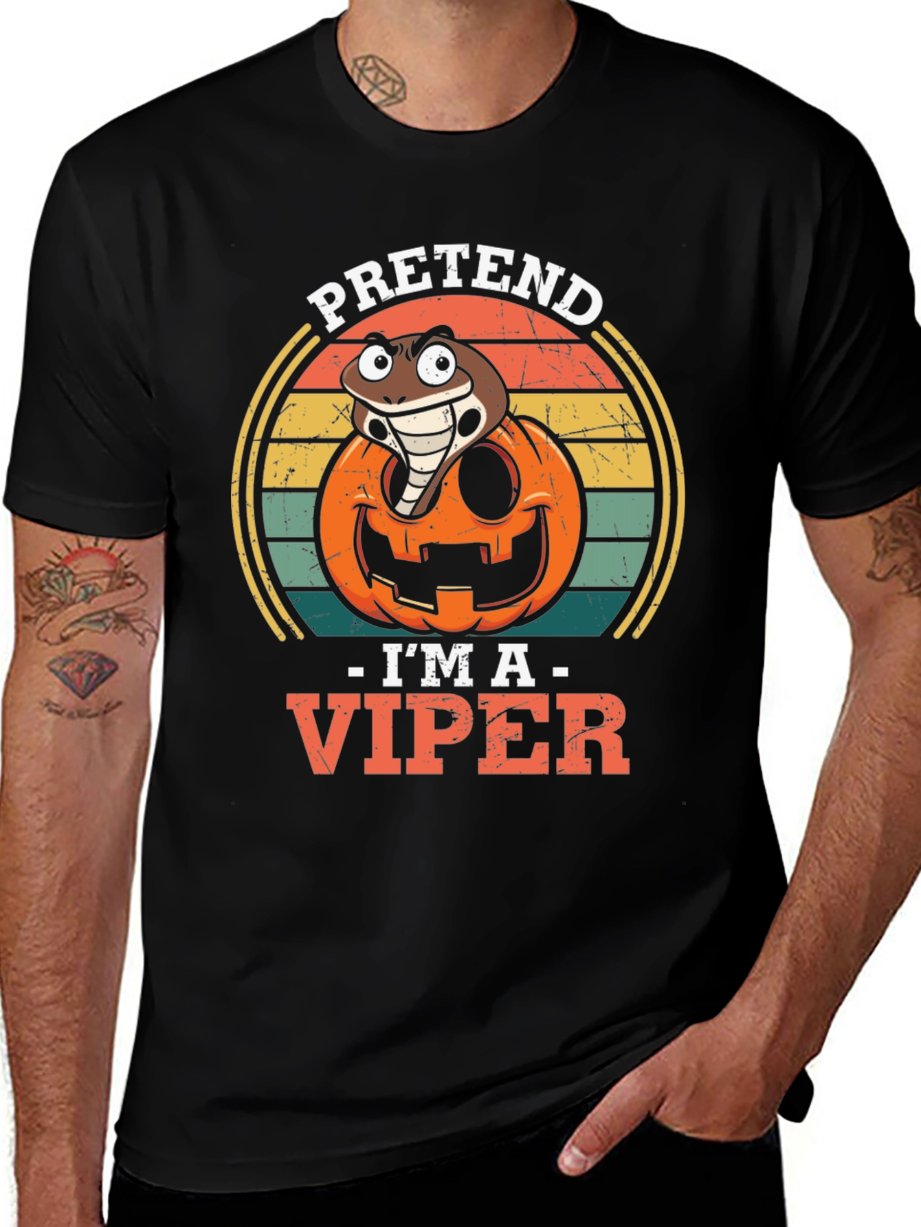 Pretend Im A Viper Halloween T-Shirt