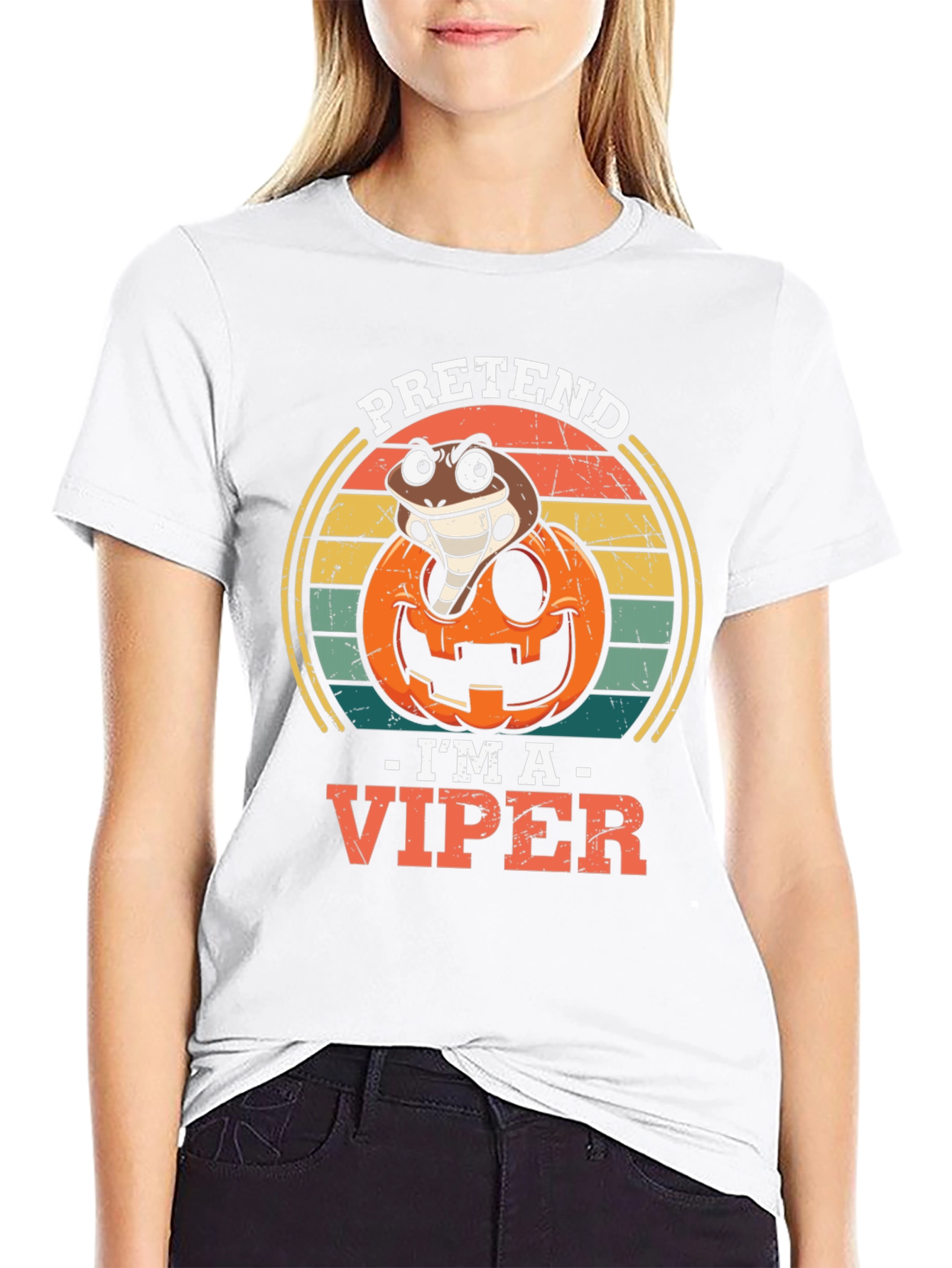 Pretend Im A Viper Halloween T-Shirt