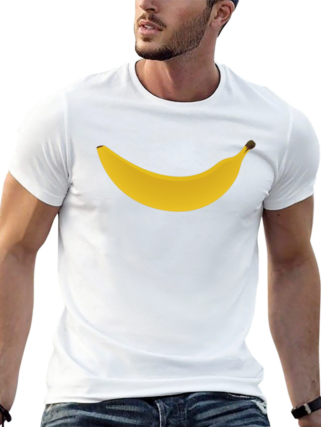 Banana Graphic Tee - Black Casual T-Shirt