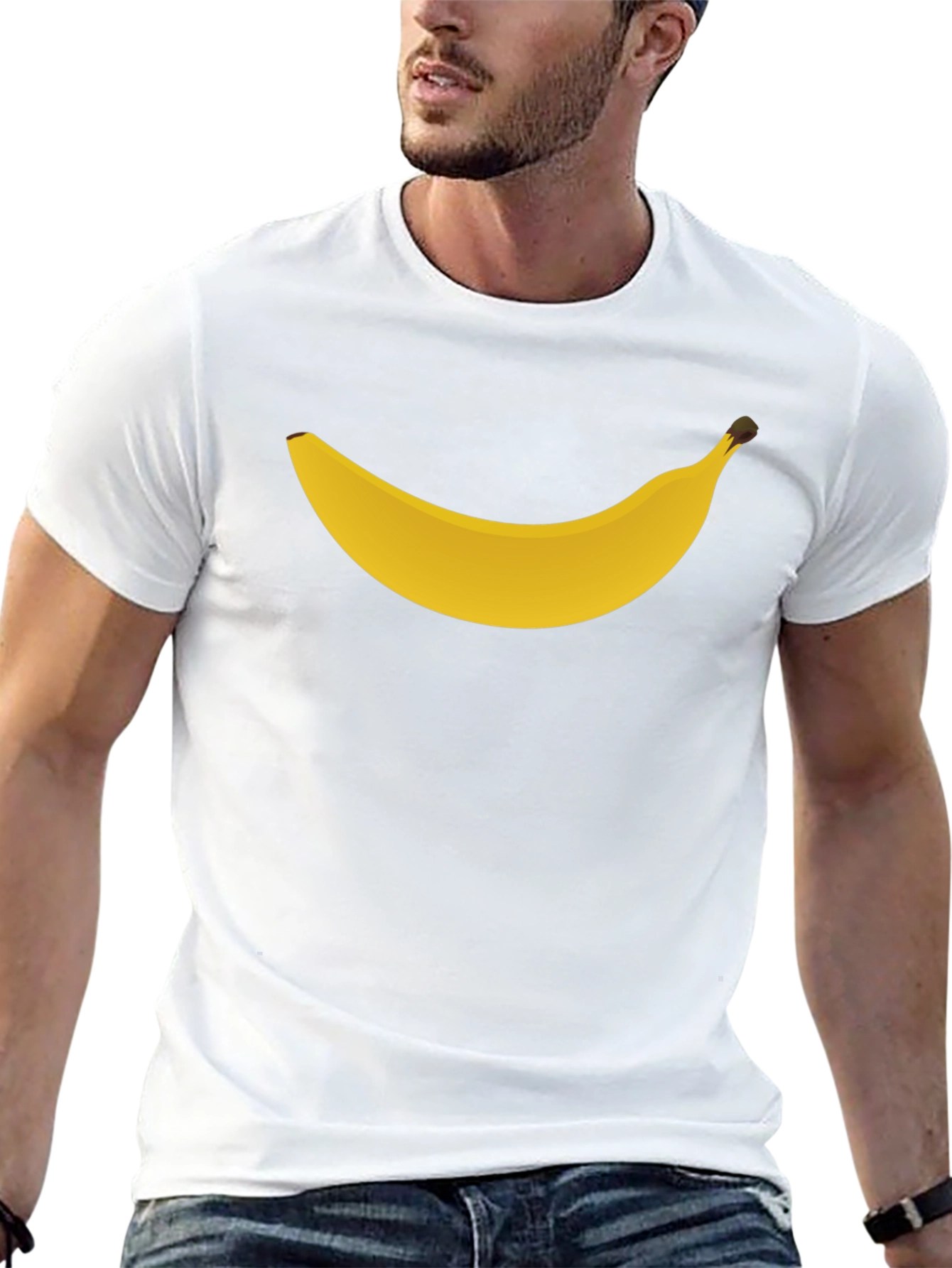 Banana Graphic Tee - Black Casual T-Shirt