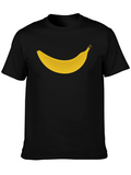 Banana Graphic Tee - Black Casual T-Shirt
