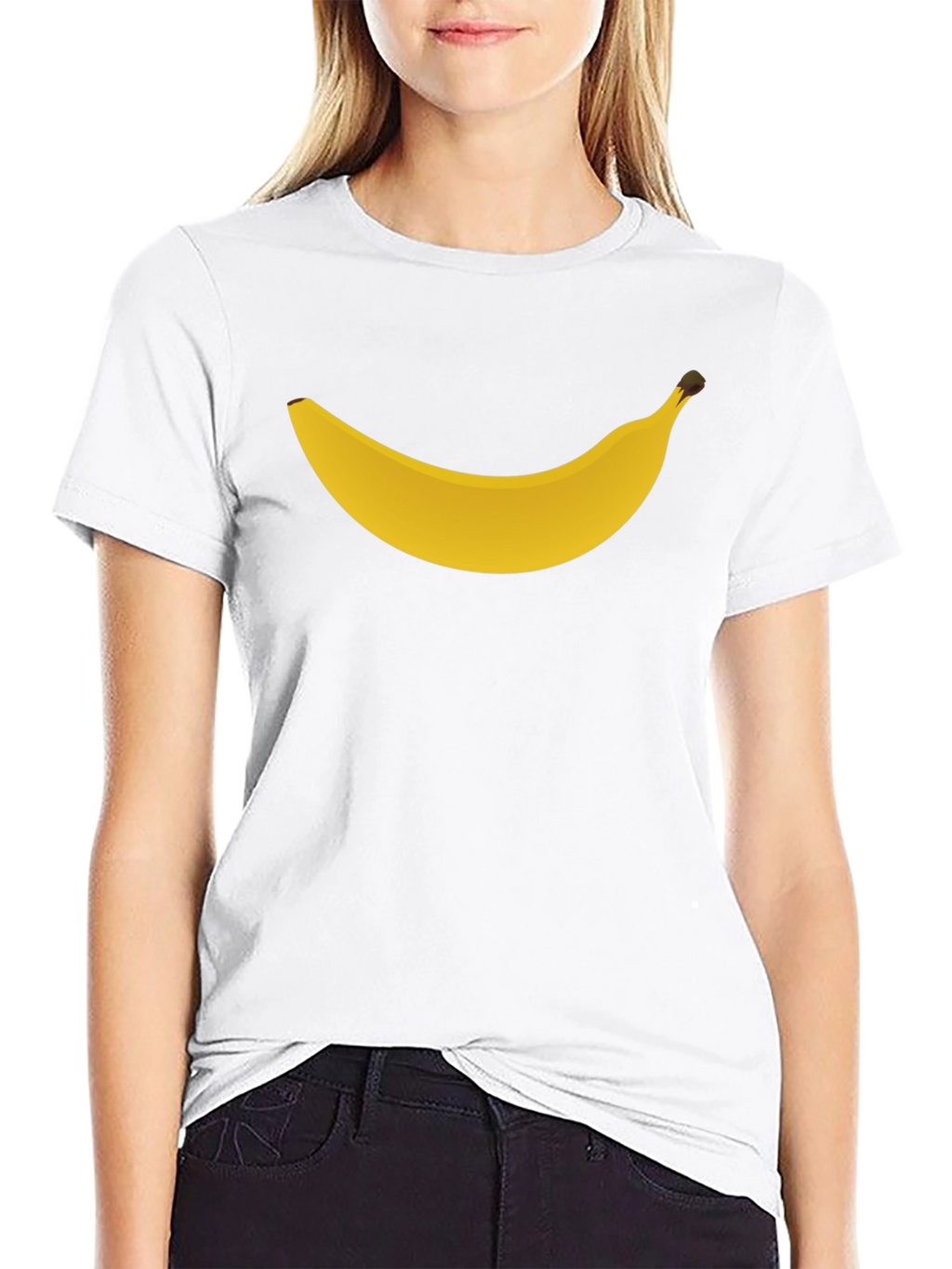 Banana Graphic Tee - Black Casual T-Shirt
