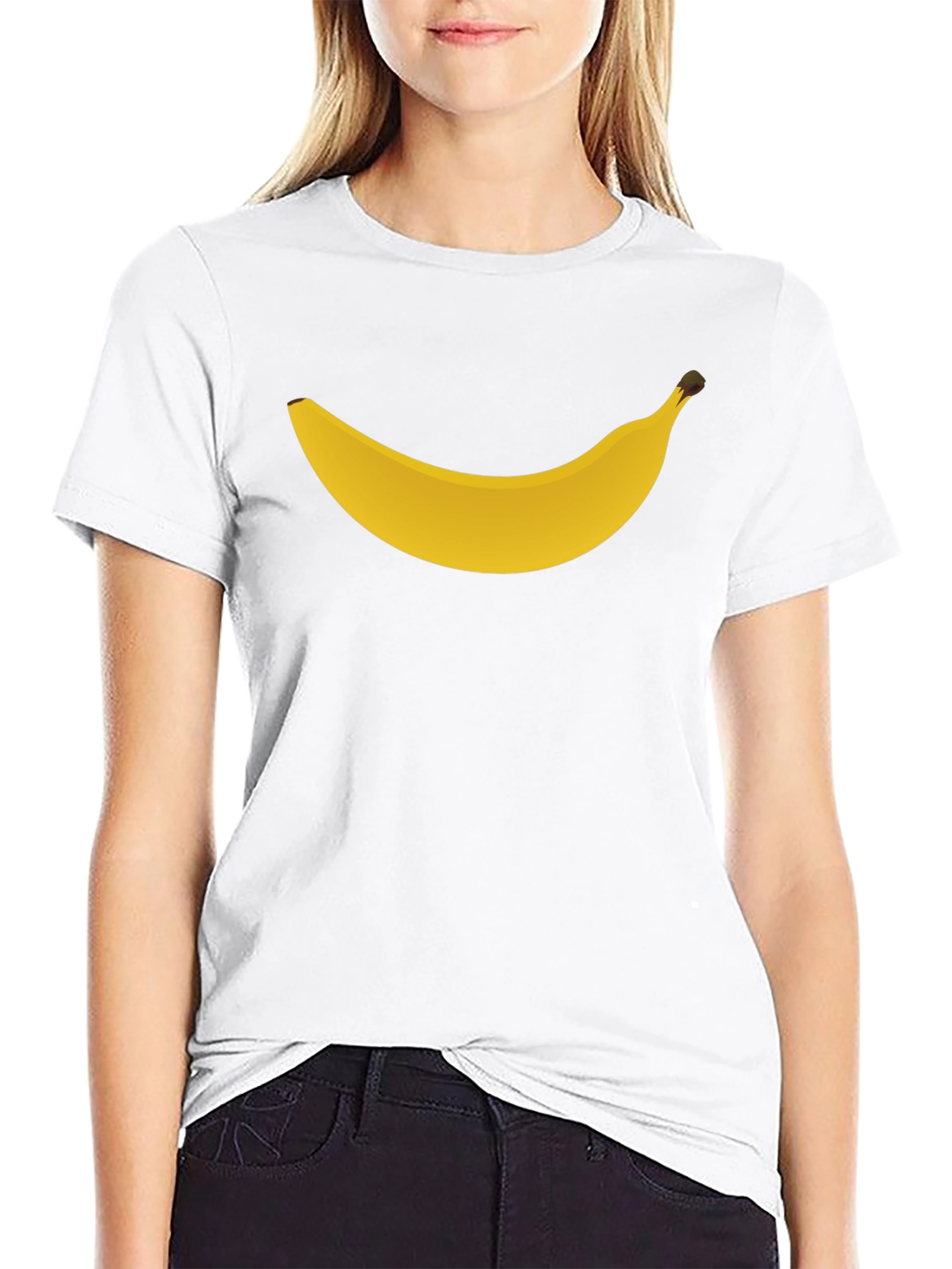Banana Graphic Tee - Black Casual T-Shirt