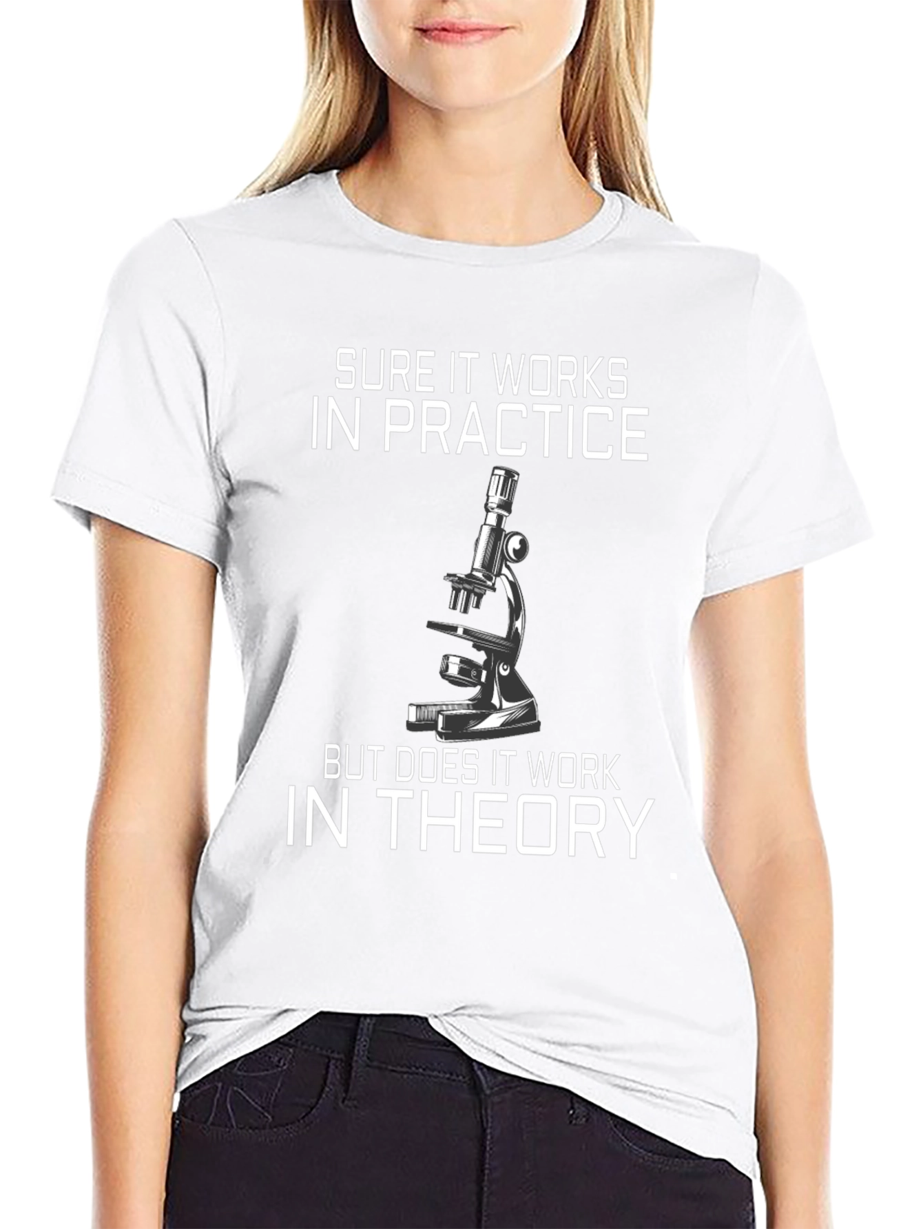Sure It Works Microscope Graphic Tee