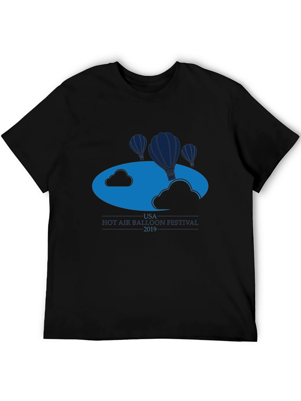 USA Hot Air Balloon Festival 2019 Black T-Shirt