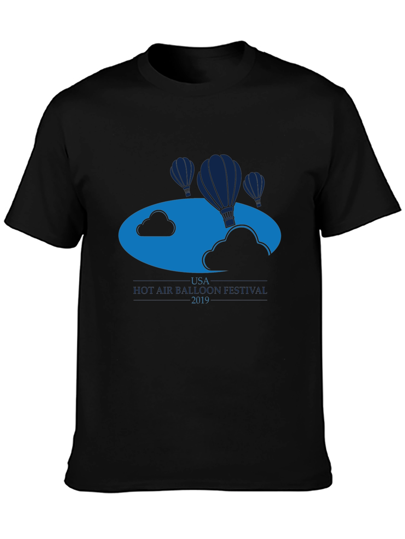 USA Hot Air Balloon Festival 2019 Black T-Shirt