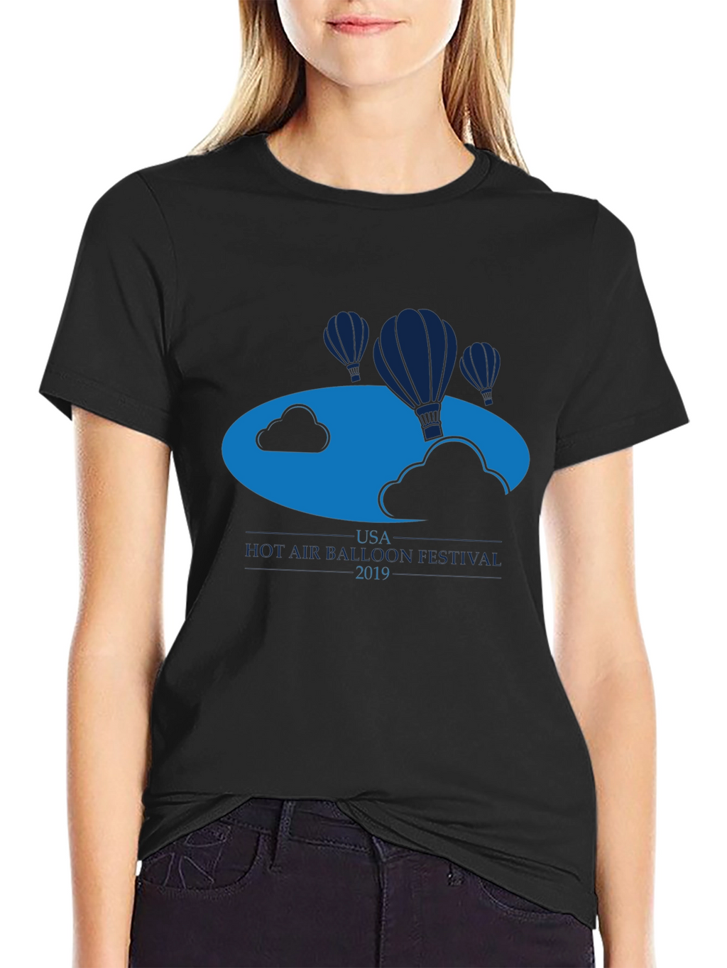 USA Hot Air Balloon Festival 2019 Black T-Shirt
