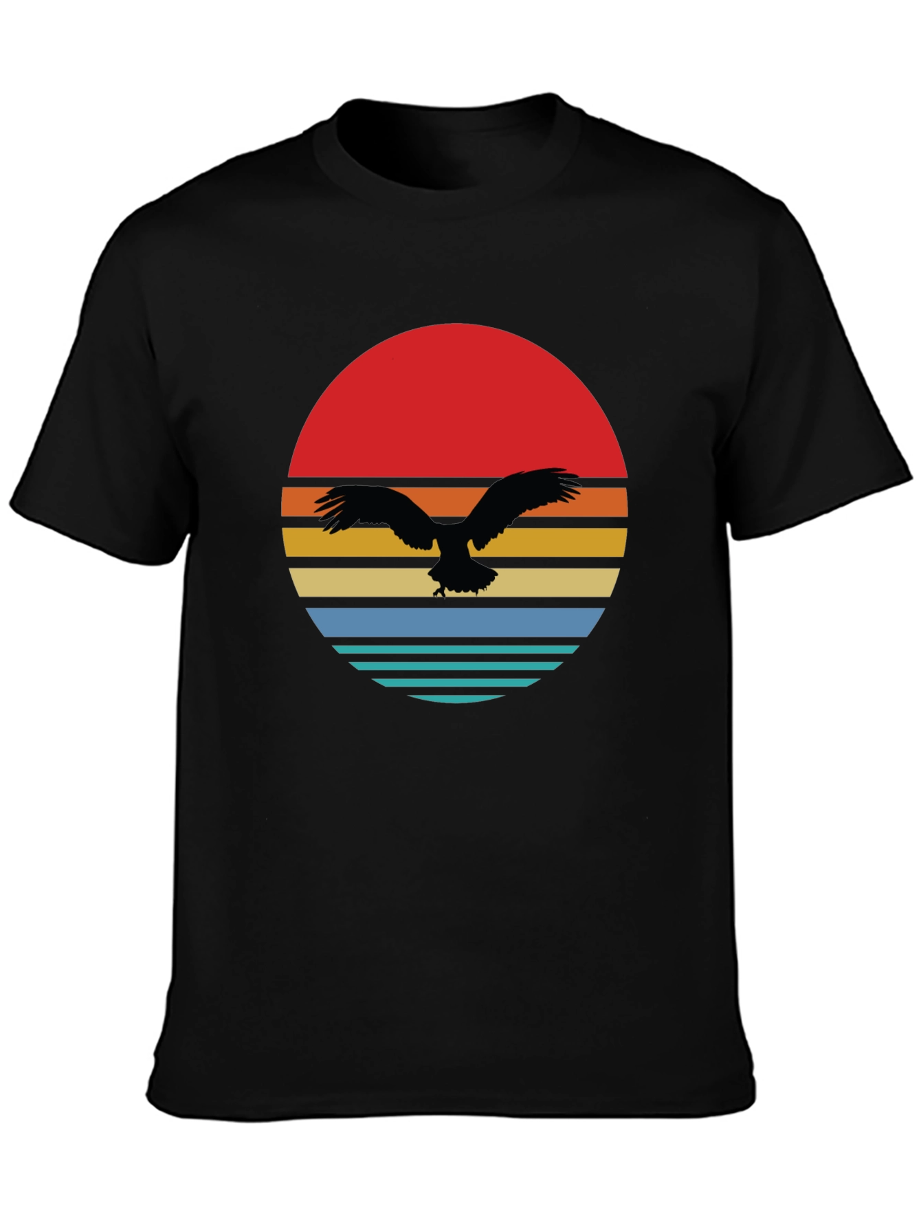 Retro Eagle Sunset Graphic Tee