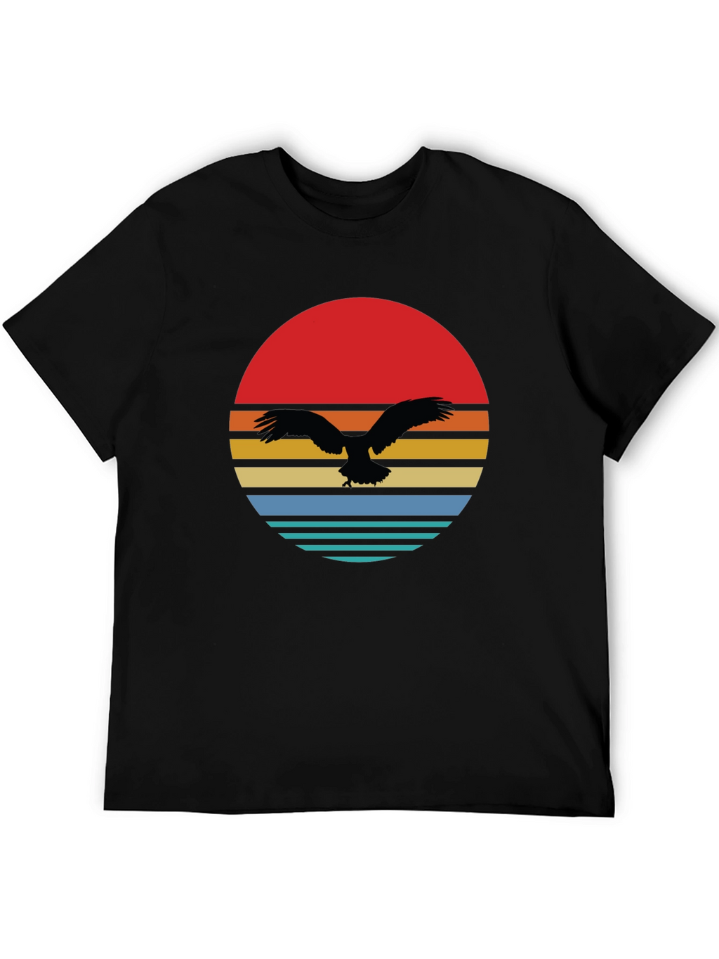 Retro Eagle Sunset Graphic Tee