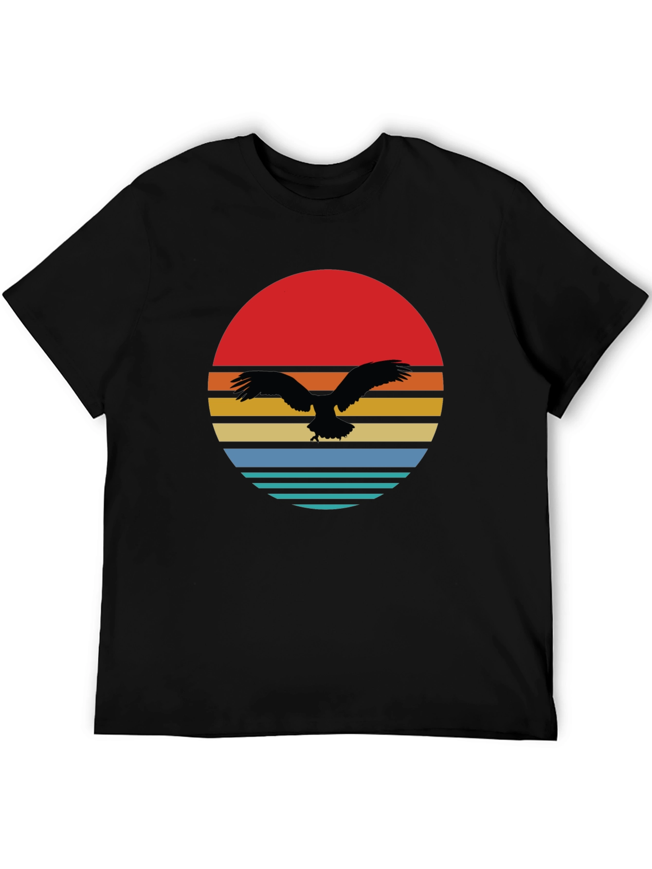 Retro Eagle Sunset Graphic Tee
