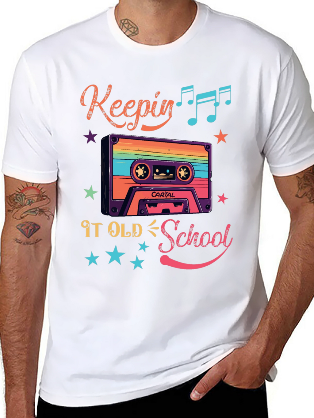 Retro Keepin It Old School Cassette Tape T-Shirt