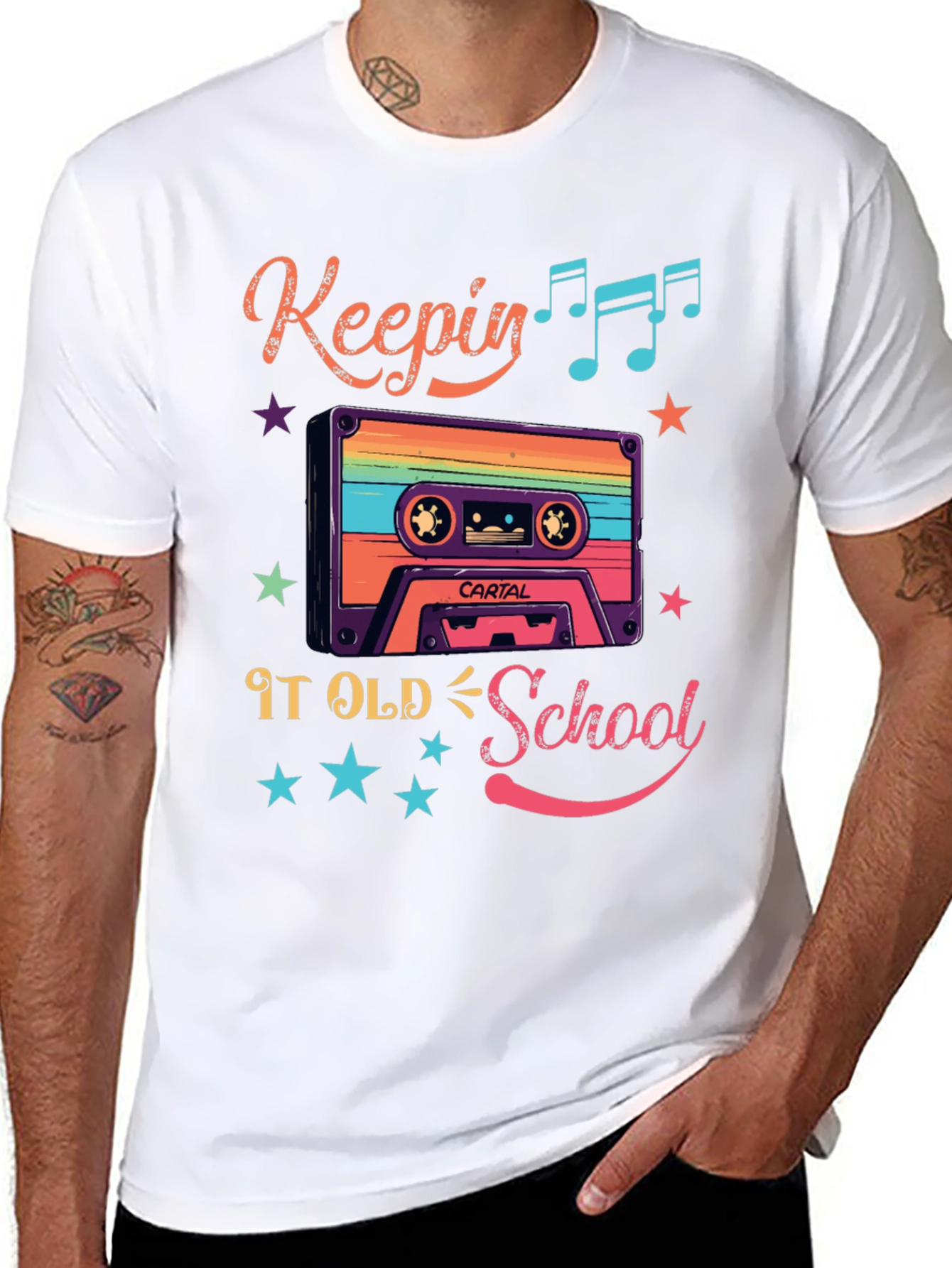 Retro Keepin It Old School Cassette Tape T-Shirt
