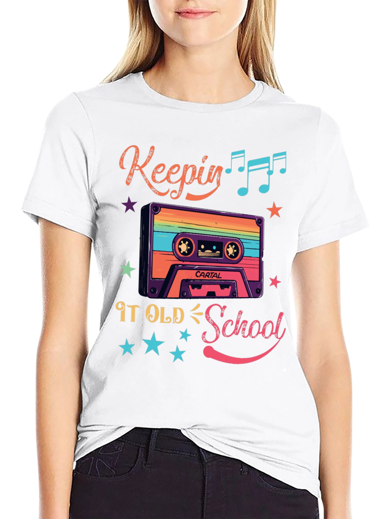 Retro Keepin It Old School Cassette Tape T-Shirt