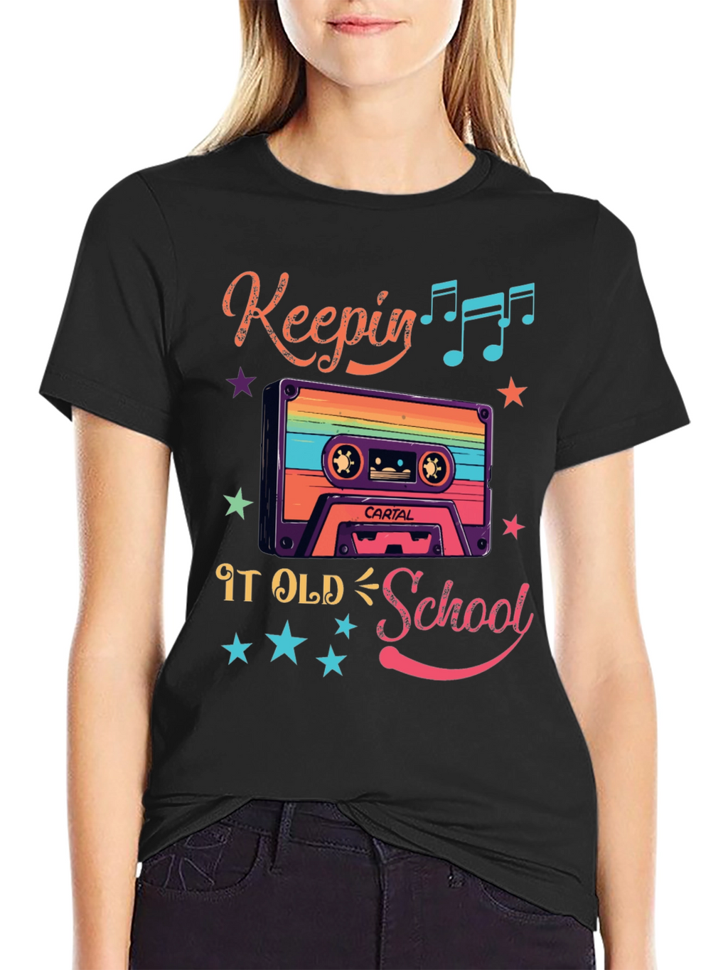 Retro Keepin It Old School Cassette Tape T-Shirt