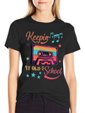 Retro Keepin It Old School Cassette Tape T-Shirt