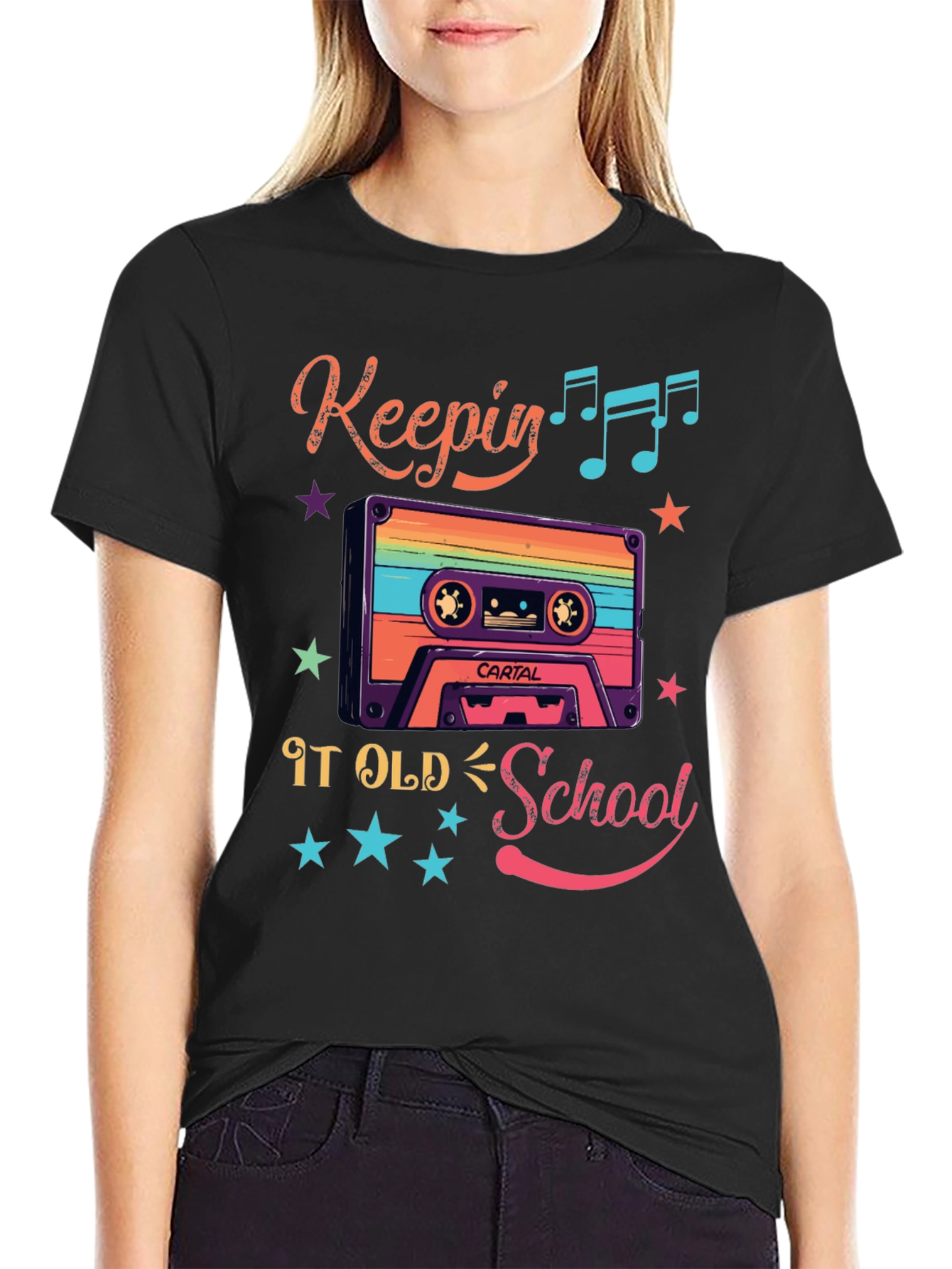 Retro Keepin It Old School Cassette Tape T-Shirt