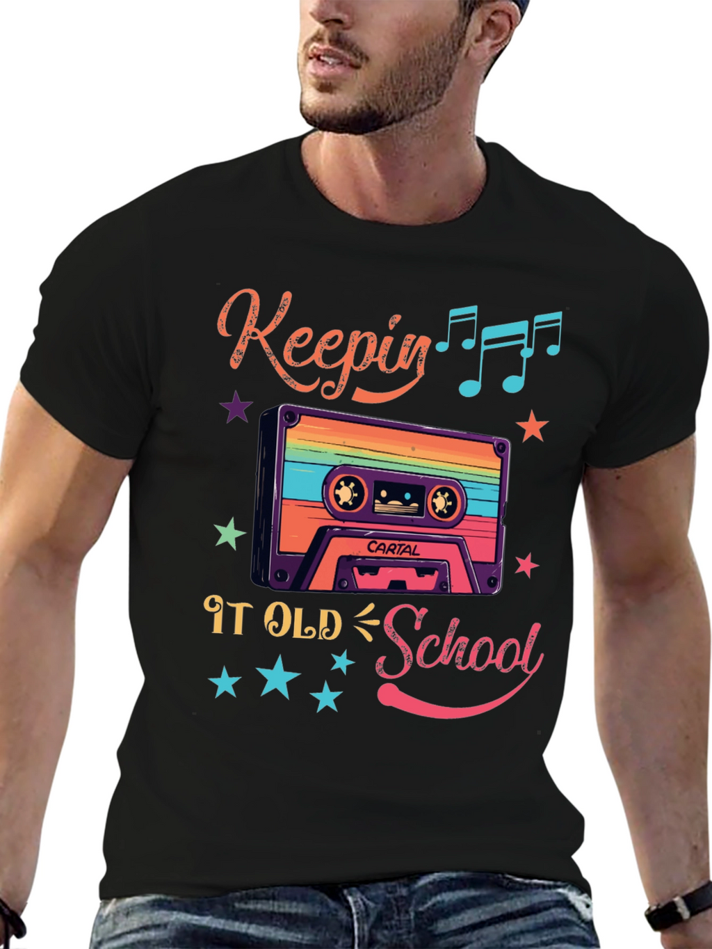 Retro Keepin It Old School Cassette Tape T-Shirt
