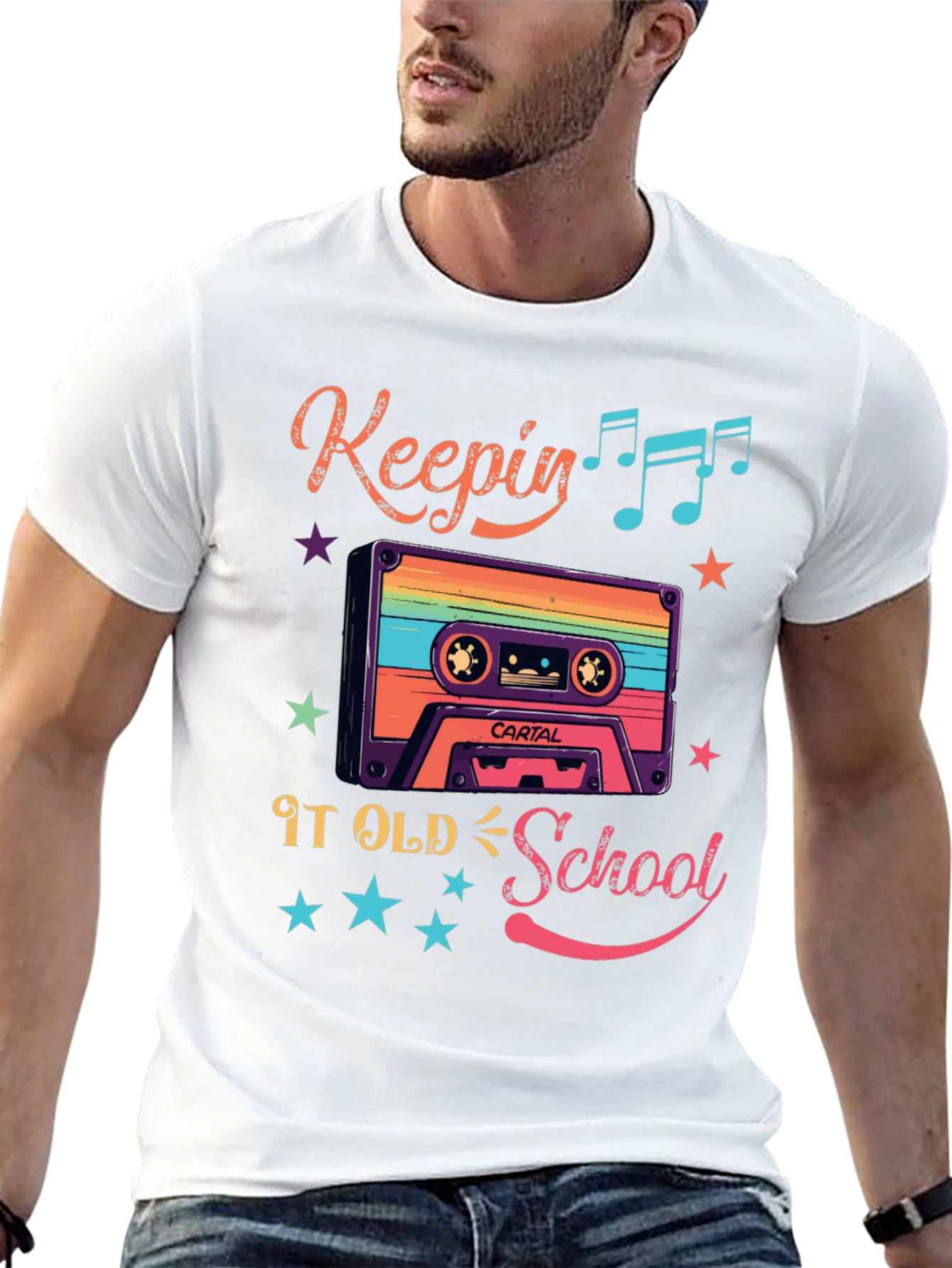 Retro Keepin It Old School Cassette Tape T-Shirt